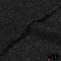 Drap de polylaine costume fin élasthanne satiné uni bleu nuit