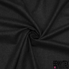 Drap de polylaine costume fin élasthanne satiné uni bleu nuit