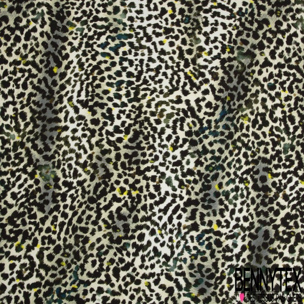 Crêpe viscose imprimé petite étoile framboise fond blanc discret