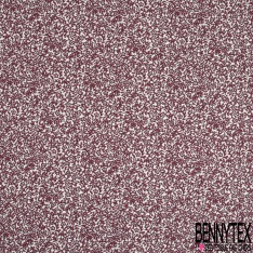 Fibranne Viscose touché Pashmina imprimé floral cachemire vintage multicolore fond grenat