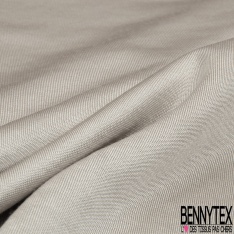 Molleton bouclette polyamide coton petite laize uni chanvre