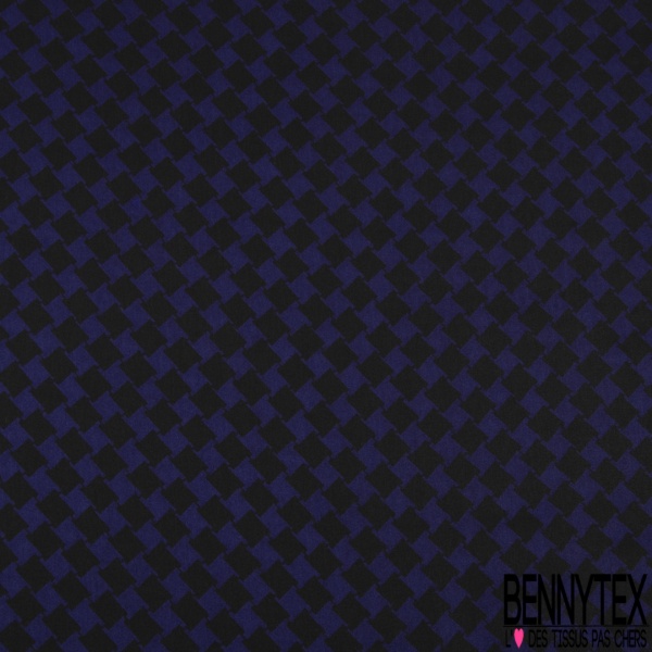Satinette polyester imprimé amérindien sinusoïde ton violet vert citron vert givré pastel