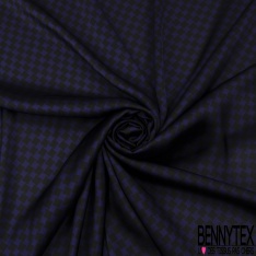 Satinette polyester imprimé amérindien sinusoïde ton violet vert citron vert givré pastel