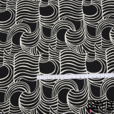 Satin Viscose imprimé mue de serpent coloris naturel