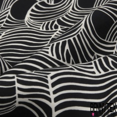 Satin Viscose imprimé mue de serpent coloris naturel