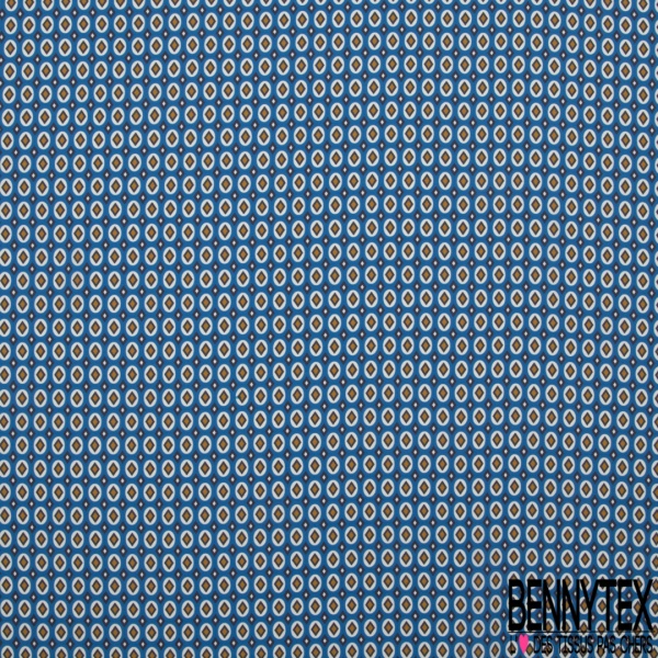 Fibranne Viscose imprimé multitâche multicolore fond marine