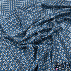 Fibranne Viscose imprimé multitâche multicolore fond marine
