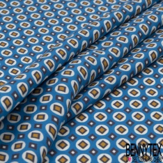 Fibranne Viscose imprimé multitâche multicolore fond marine