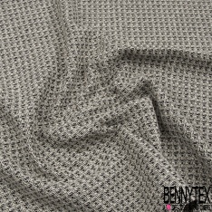 Coupon 3m coton natté quadrillage marine bronze florentin olive jaune fluo