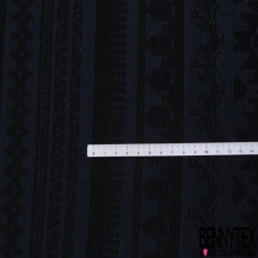 Coupon 3m coton natté chevron en biais noir olive kaki mordoré chocolat blanc cassé