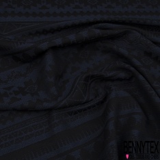 Coupon 3m coton natté chevron en biais noir olive kaki mordoré chocolat blanc cassé