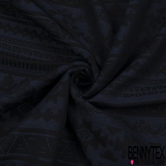 Coupon 3m coton natté chevron en biais noir olive kaki mordoré chocolat blanc cassé