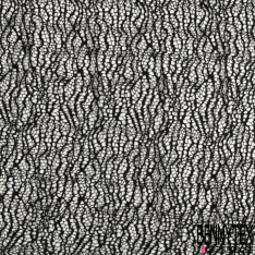 Guipure coton polyester effet toile d'araignée blanc cassé