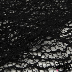 Guipure coton polyester effet toile d'araignée blanc cassé