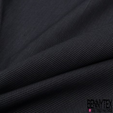 Piqué de coton fantaisie lourd uni gris anthracite