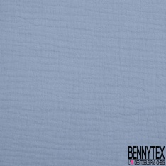 Coton double gaze uni terre rouge