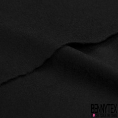 Cachemire de laine souple uni bleu nuit