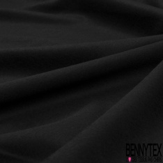 Cachemire de laine souple uni bleu nuit