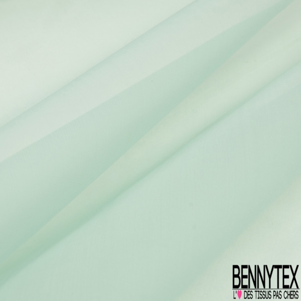 Organza de soie vert d'eau