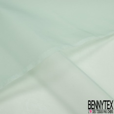 Organza de soie vert d'eau