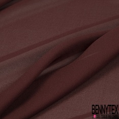 Crêpe mousseline georgette de soie uni prune