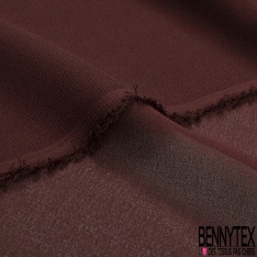 Crêpe mousseline georgette de soie uni prune