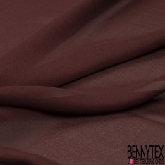 Crêpe mousseline georgette de soie uni prune