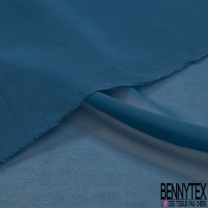 Crêpe mousseline georgette de soie uni acajou
