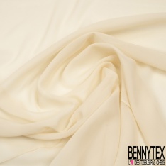 Crêpe mousseline georgette de soie uni pétrole