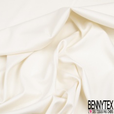 Drap de laine soie fin élasthanne costume satiné uni huile d'amande