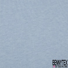Molleton gratté uni bleu horizon