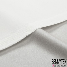 Gabardine de coton élasthanne laquée paillette taupe ton sur ton