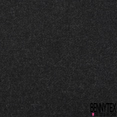 Sergé de laine gris anthracite chiné