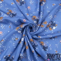 Voile Crêpe Viscose imprimé léopard Fond sable mouvant transparent