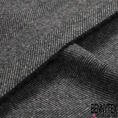 Laine chevron beige et taupe