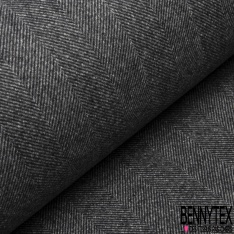 Laine chevron beige et taupe