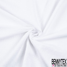 Coton double gaze imprimé fine rayure verticale lurex or fond corail saumoné pastel