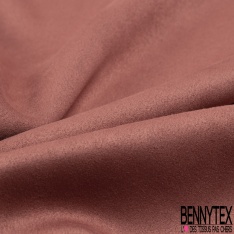 Scuba néoprène suédine aubergine double face envers aubergine