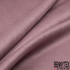 Scuba néoprène suédine aubergine double face envers aubergine