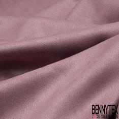 Scuba néoprène suédine aubergine double face envers aubergine