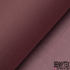 Scuba néoprène suédine aubergine double face envers aubergine
