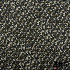 Coupon 3m crêpe polyester satiné motif peau de bête ton naturel