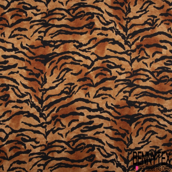 Coupon 3m crêpe polyester satiné motif mini fleur stylisée multicolore foisonnante