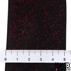 Cravate microfibre satinée imprimé dégradé pixelisé noir rouge