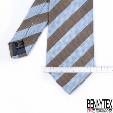 Cravate microfibre tie and die ton gris blanc cassé texturé