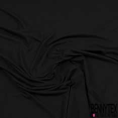 Jersey modal viscose uni noir profond