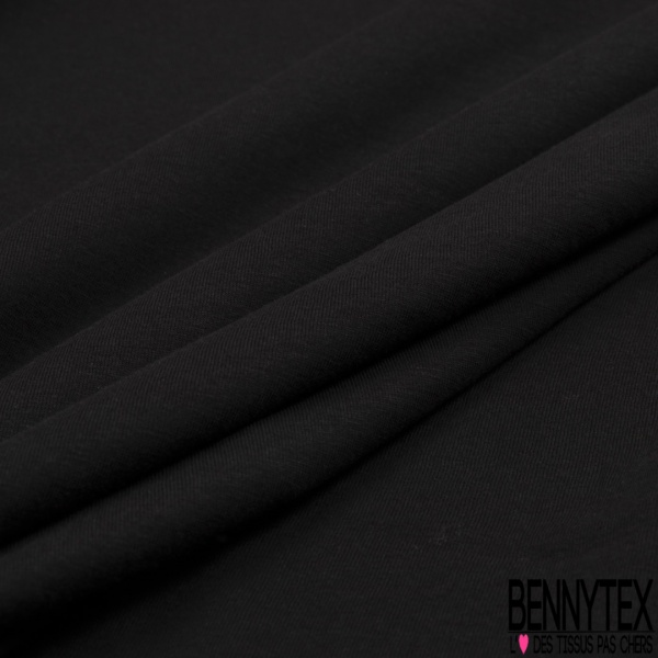 Jersey modal viscose uni noir profond