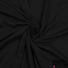 Jersey modal viscose uni noir profond