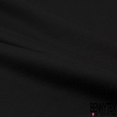 Jersey modal viscose uni noir profond