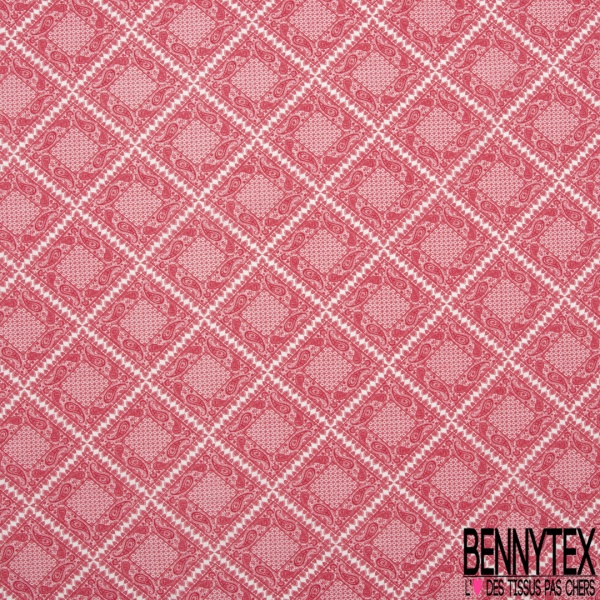 Coton viscose imprimé motif sinusoïde seventie's délavé tie and die pastel